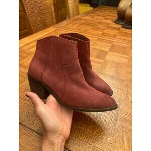 Lucky Brand Marcos bootie burnished red size 9.5